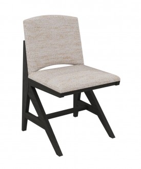 Chaise rembourrée appui sur table Soline
